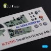 KELIK K72115 Sea Hurricane Mk I interior 3D decals for Arma Hobby kit 1/72